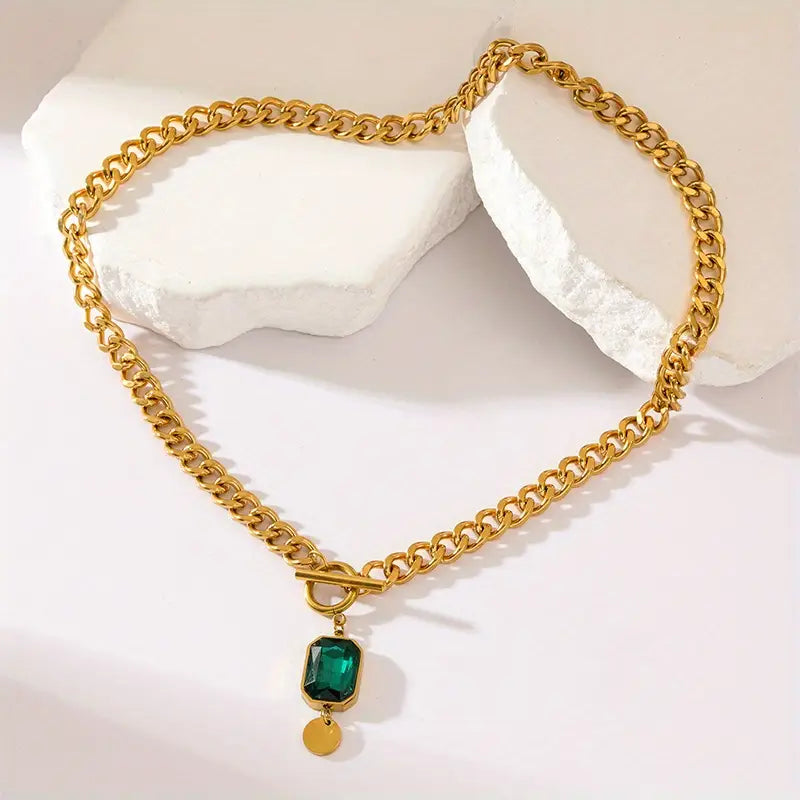 Marisse | Golden Pendant Necklace