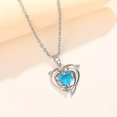 Aurelle | Twin Heart Necklace