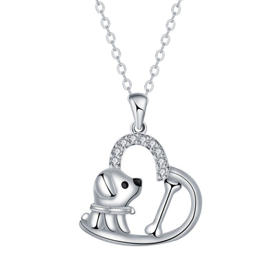 Anira | Dog Heart Necklace