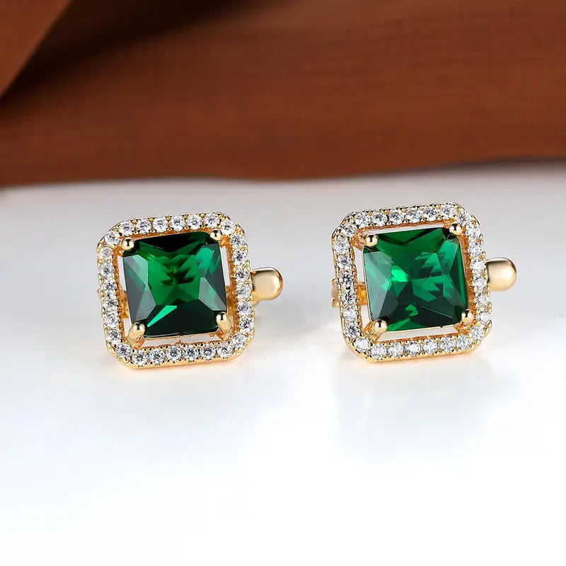 Nerelle | Golden Square Earrings