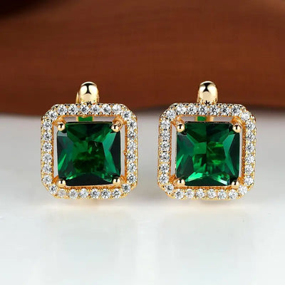 Nerelle | Golden Square Earrings