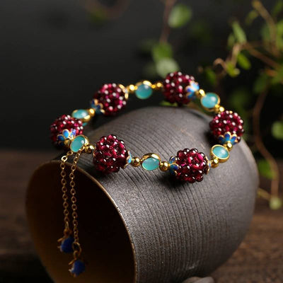 Giuliana | Berry Stone Bracelet - Gold