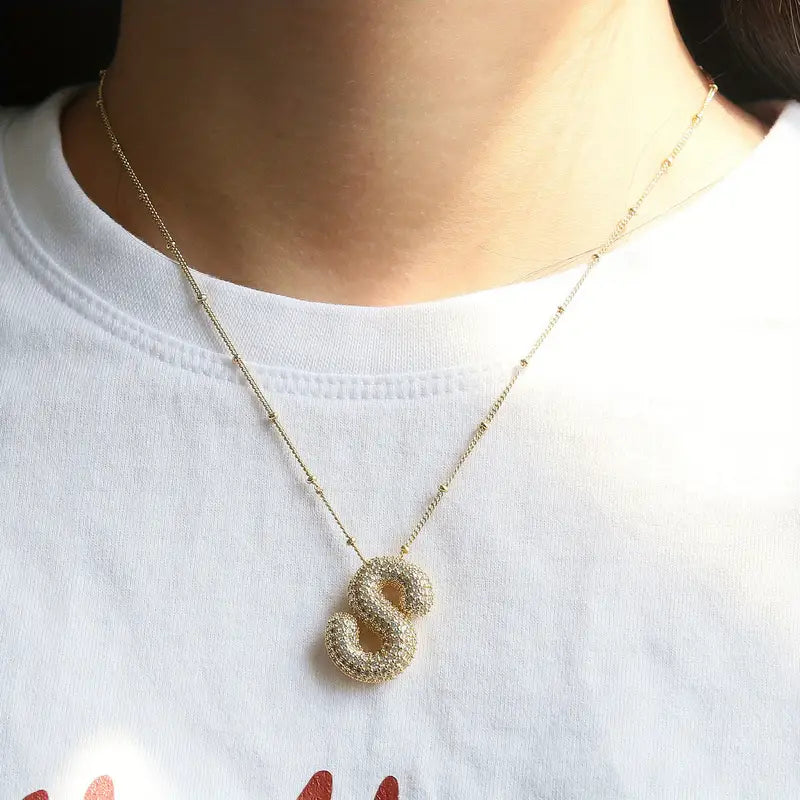 Briella | Letter Necklace Set - Gold