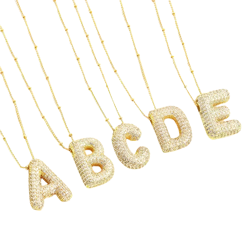Briella | Letter Necklace Set - Gold