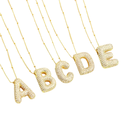 Briella | Letter Necklace Set - Gold
