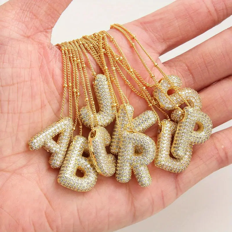 Briella | Letter Necklace Set - Gold