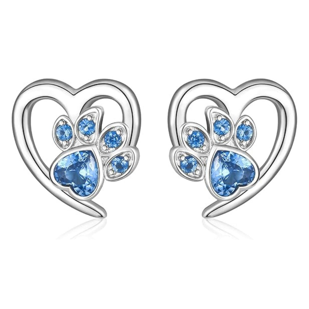 Celine | Crystal Paw Earrings