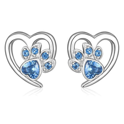 Celine | Crystal Paw Earrings