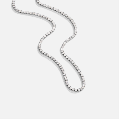 Sabryna | Silver Crystal Necklace