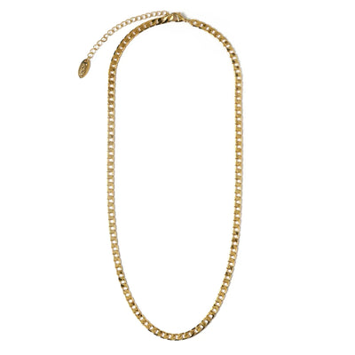 Celestina | Flat Curb Necklace - Gold