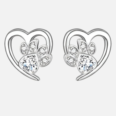 Celine | Crystal Paw Earrings
