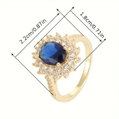Amara | Golden Spark Ring