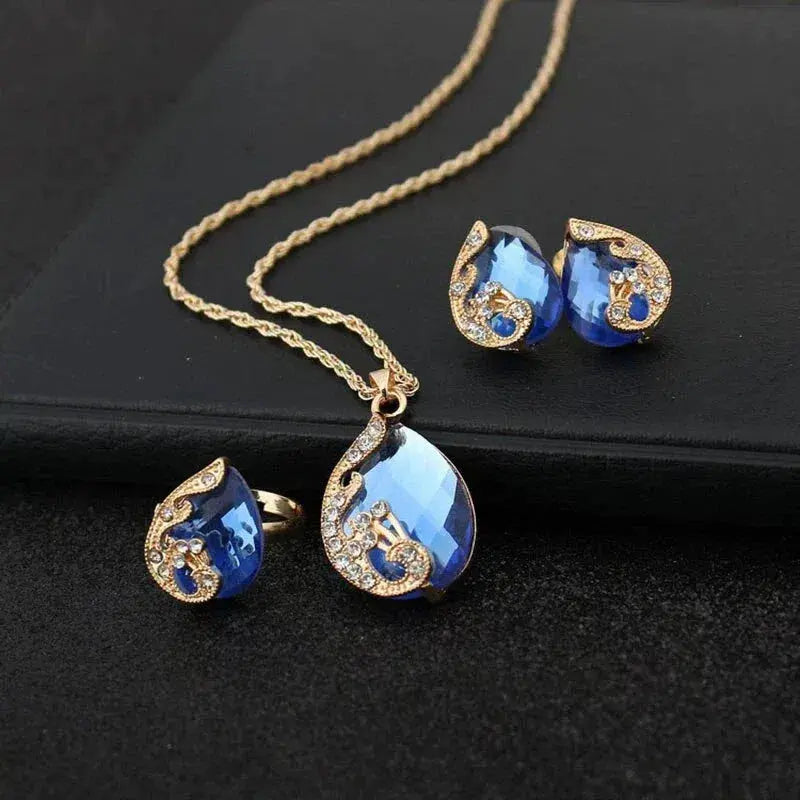 Elindra | Blue Crystal Set