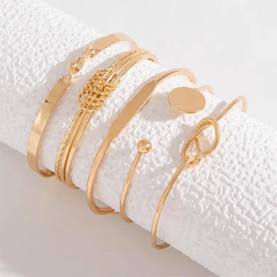 Katerina | Knotted Bracelet Set - Gold
