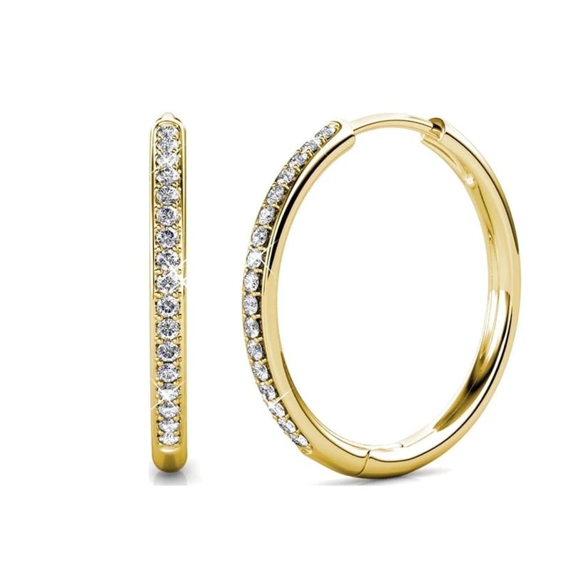 Rosalia | Pavé Gold Earrings - Gold
