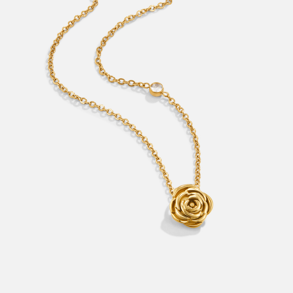 Rivelle | Golden Rose Pendant