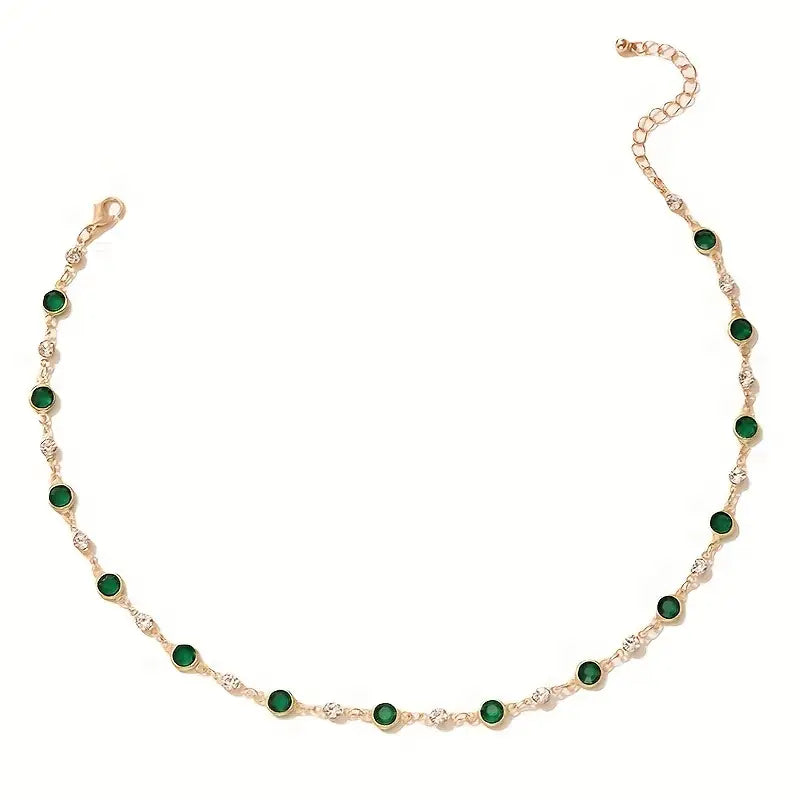 Aureline | Green Pendant Necklace