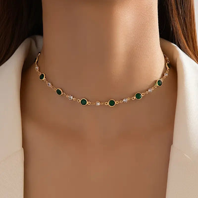 Aureline | Green Pendant Necklace