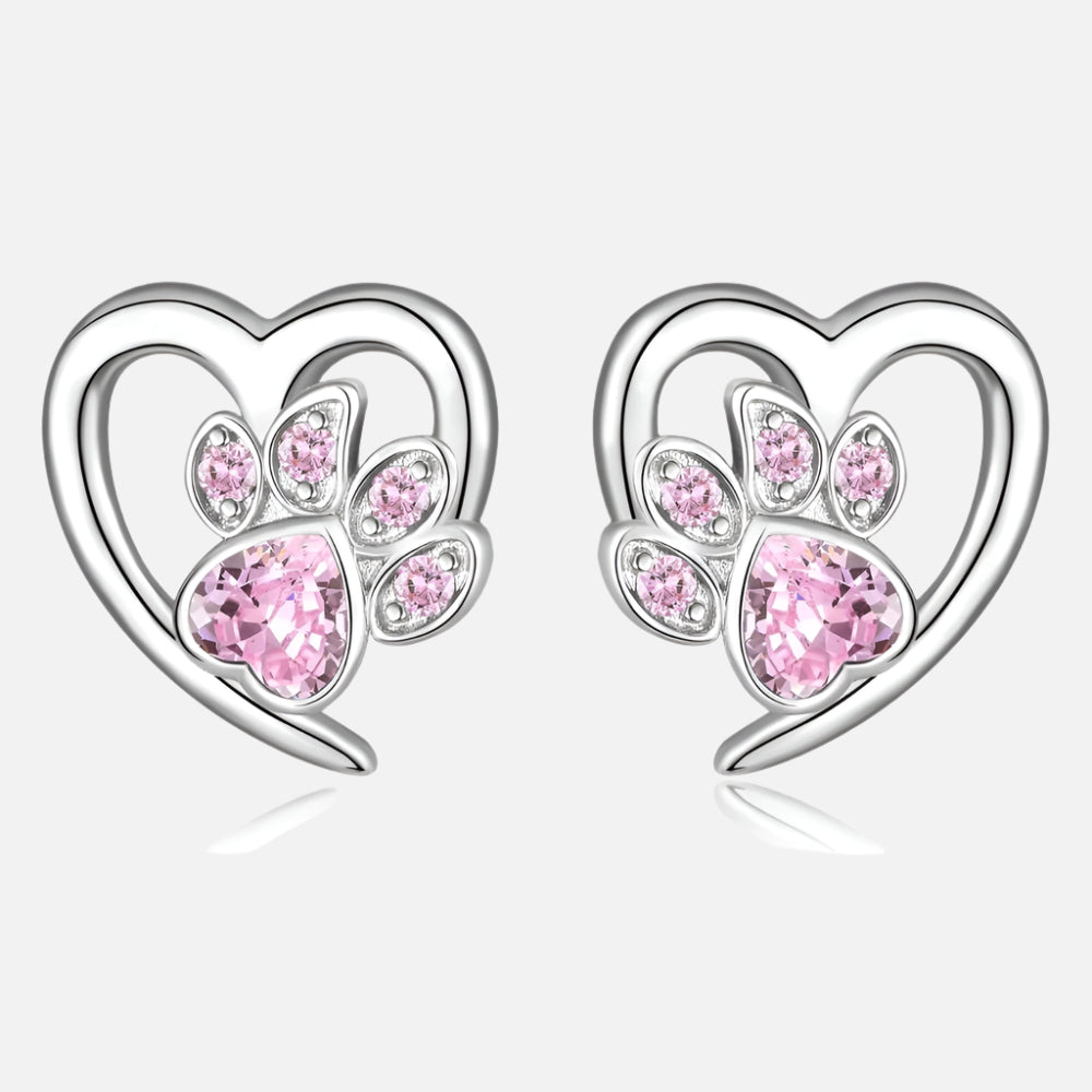 Celine | Crystal Paw Earrings