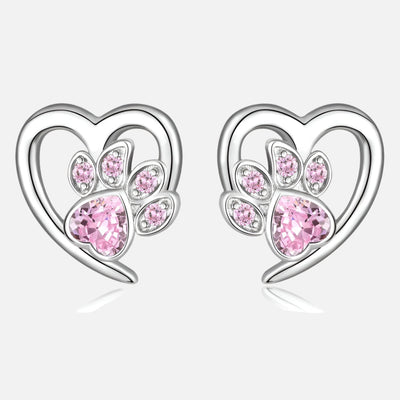 Celine | Crystal Paw Earrings