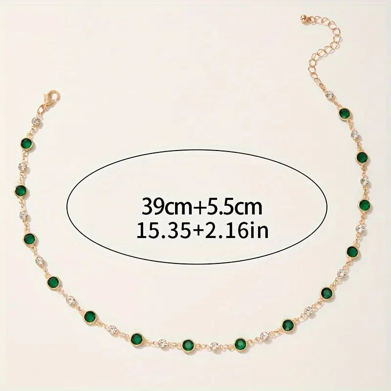 Aureline | Green Pendant Necklace
