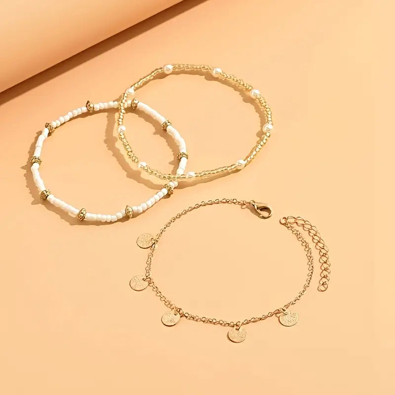 Fabiana | Coastal Anklet Set - Gold