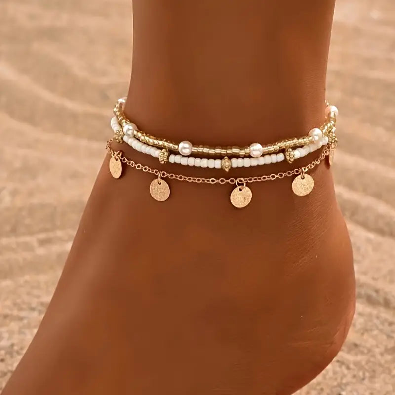 Fabiana | Coastal Anklet Set - Gold