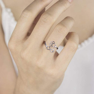 Camille | Paw Heart Ring