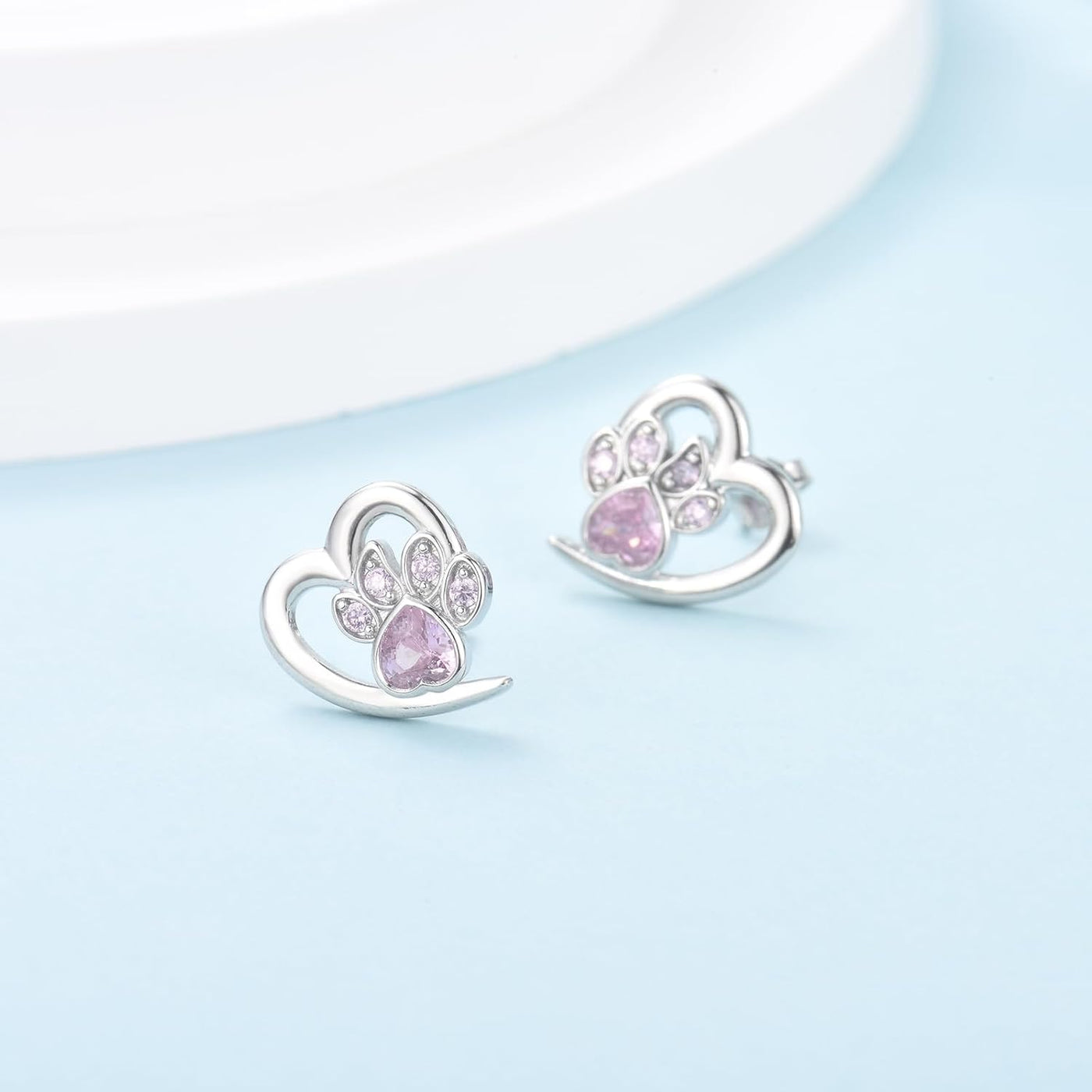 Celine | Crystal Paw Earrings