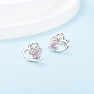 Celine | Crystal Paw Earrings
