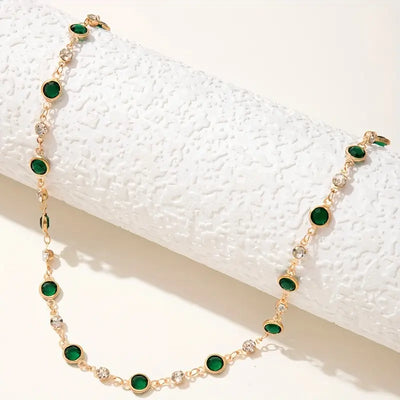Aureline | Green Pendant Necklace