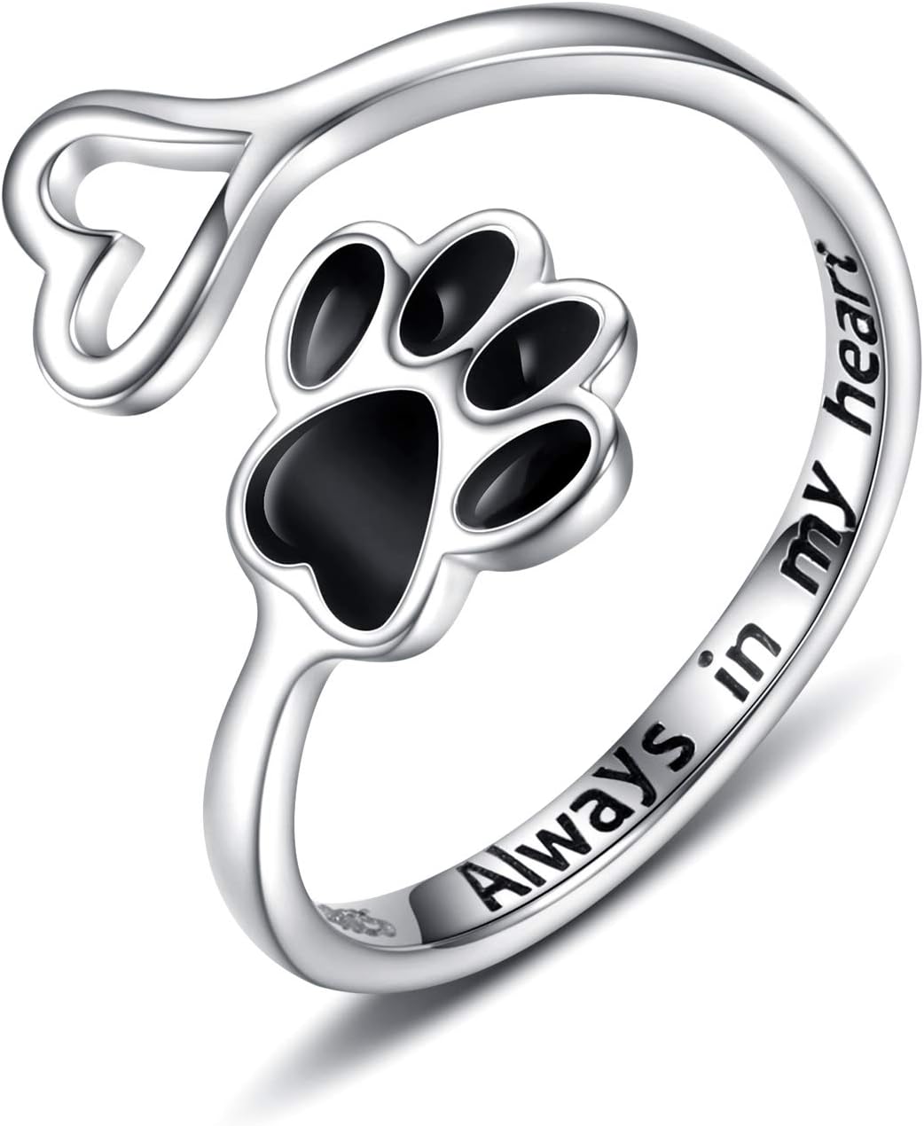 Camille | Paw Heart Ring
