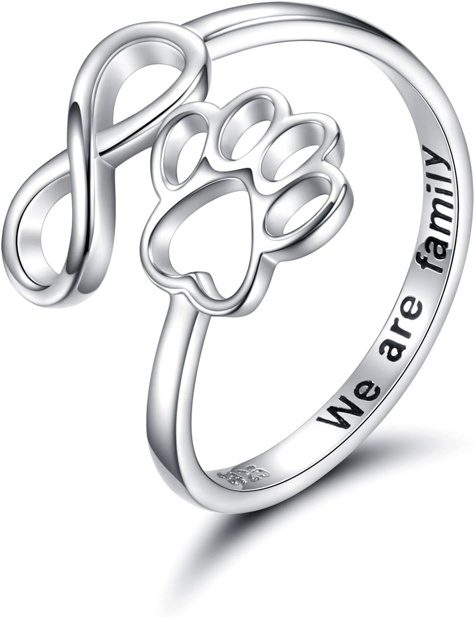 Camille | Paw Heart Ring