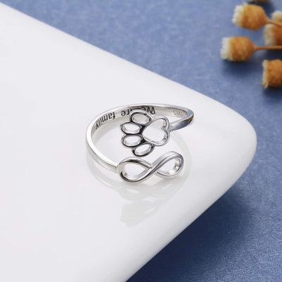 Camille | Paw Heart Ring