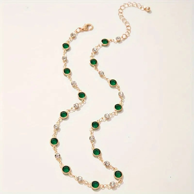 Aureline | Green Pendant Necklace