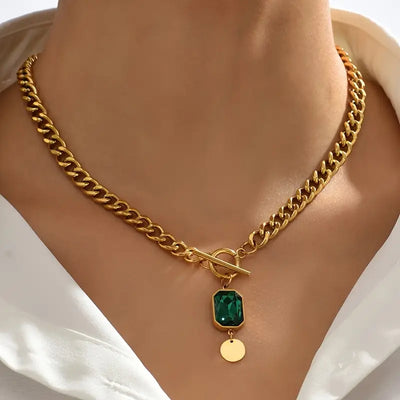 Marisse | Golden Pendant Necklace