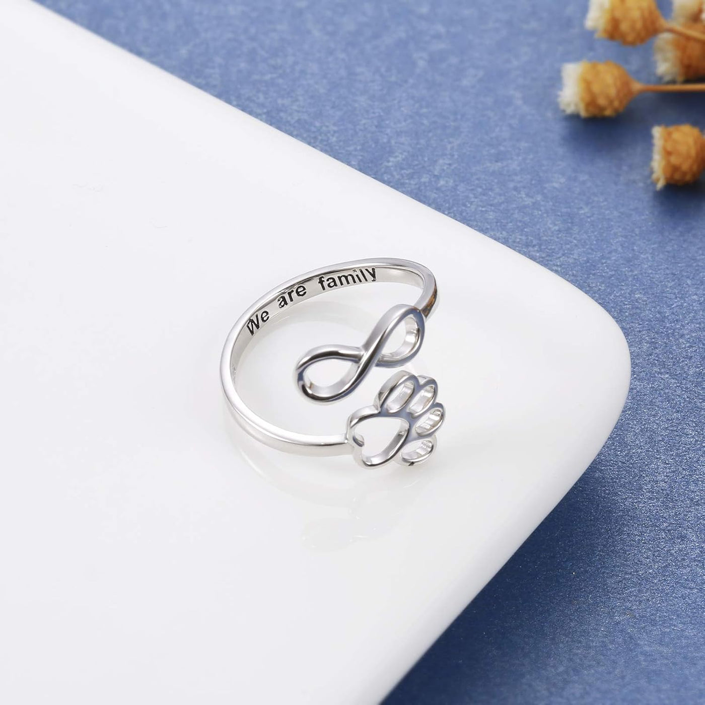 Camille | Paw Heart Ring