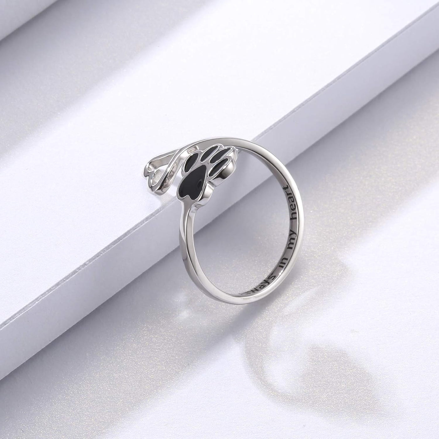 Camille | Paw Heart Ring