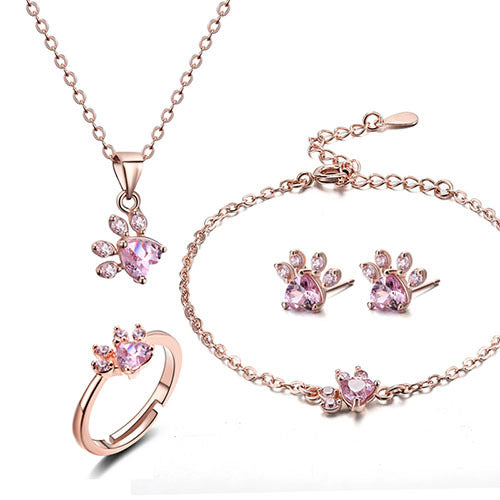 Arabella | Rose Gold Paw Set
