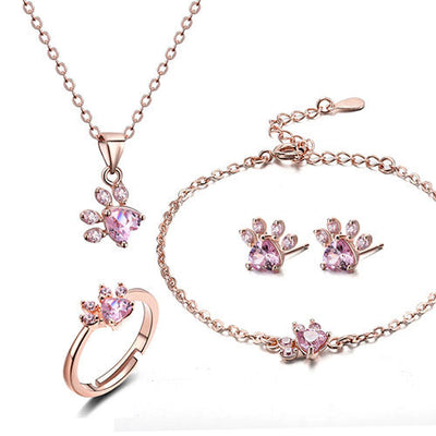 Arabella | Rose Gold Paw Set