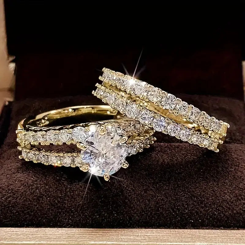 Anastasia | Radiance Ring Set - Gold