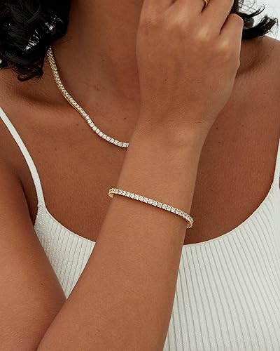 Gabriella | Moissanite Tennis Bracelet - Gold