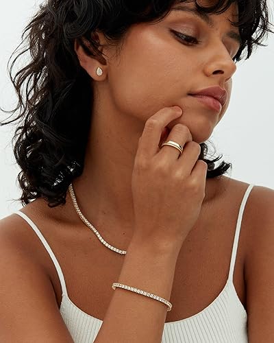 Gabriella | Moissanite Tennis Bracelet - Gold