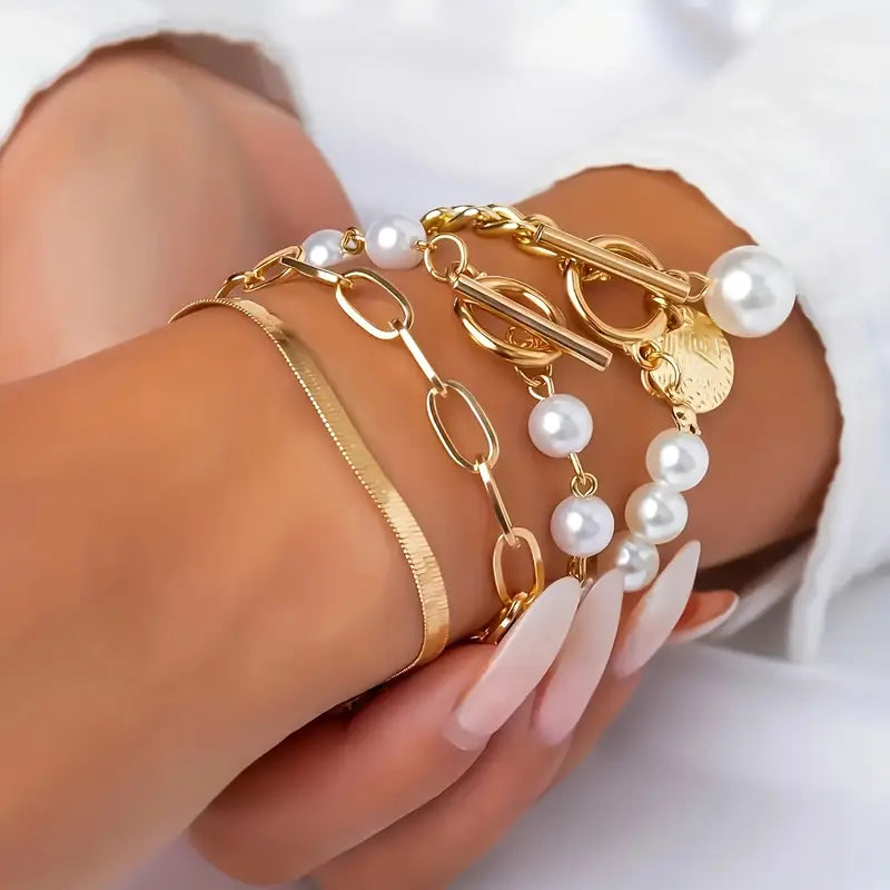 Catarina | Chic Bracelet Set - Gold