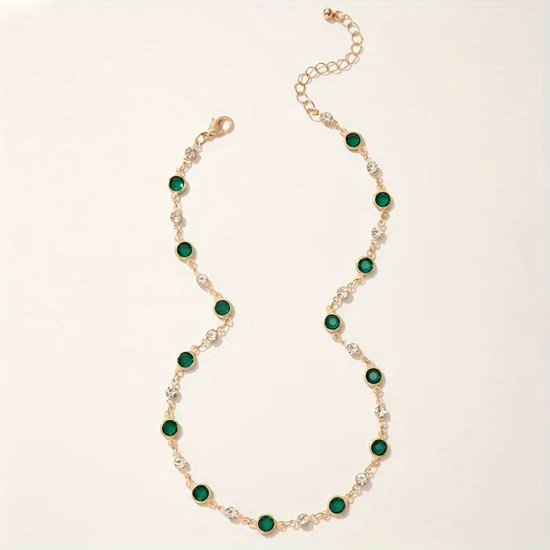 Aureline | Green Pendant Necklace