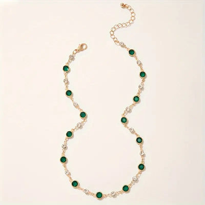 Aureline | Green Pendant Necklace