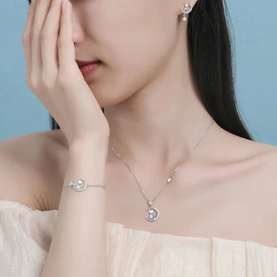 Thalia | Moon Cat Earrings