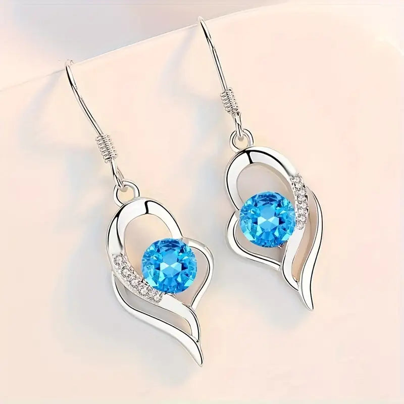 Elisandre | Heart Drop Earrings