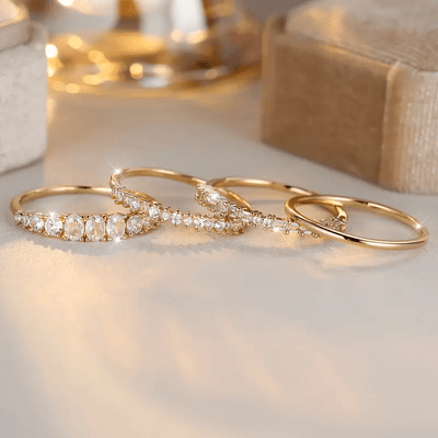 Tahlira | Golden Stacking Rings