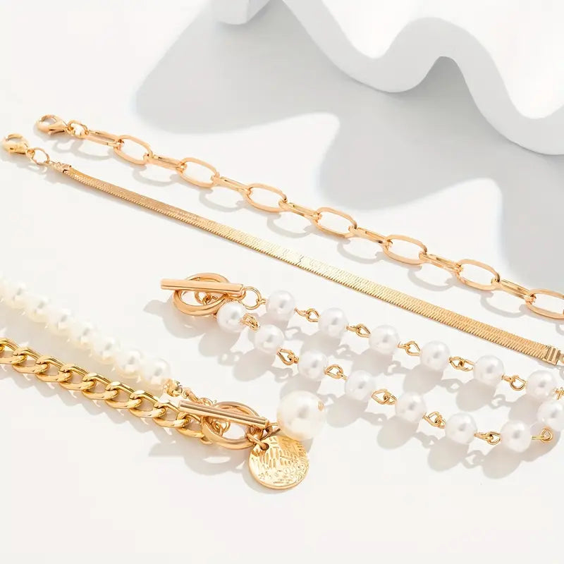 Catarina | Chic Bracelet Set - Gold
